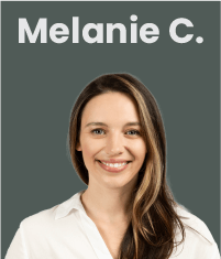 testimonial from Melanie C.